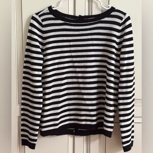 Black and White Striped Sweater